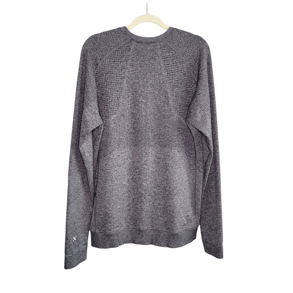 Lululemon Engineered Warmth Long Sleeve Crew Merino Wool Sweater XL Black/White - Picture 5 of 11